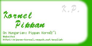 kornel pippan business card